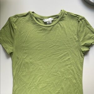 Green Microfiber Top